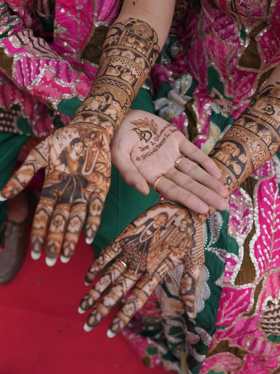 Mehendi close up intricate
