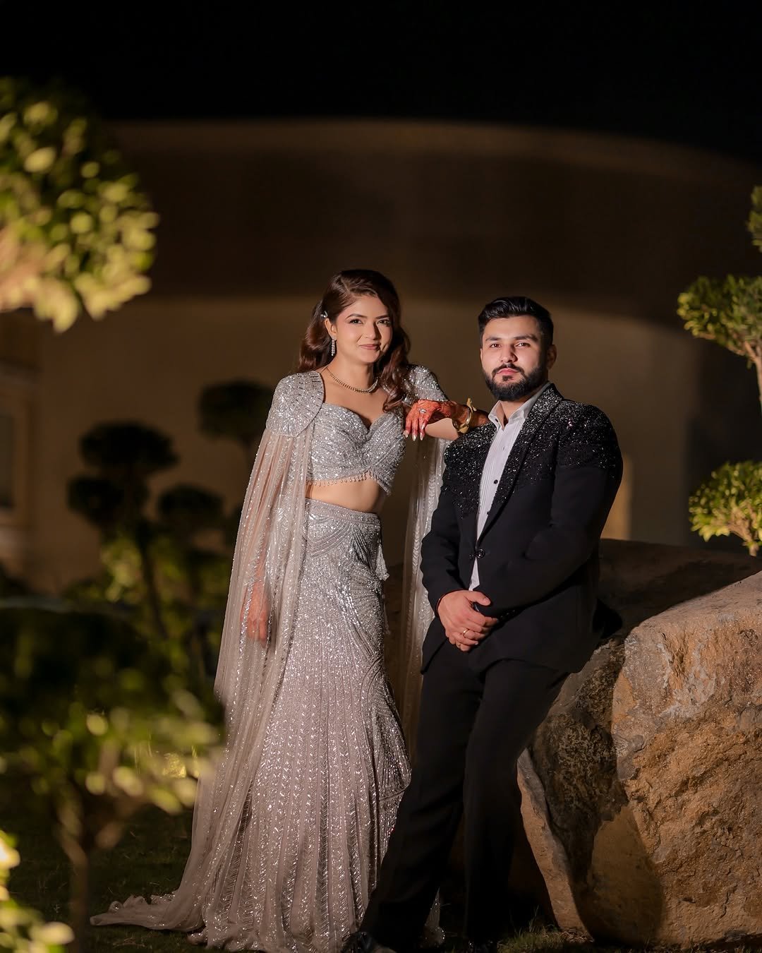 Engagement couple candid